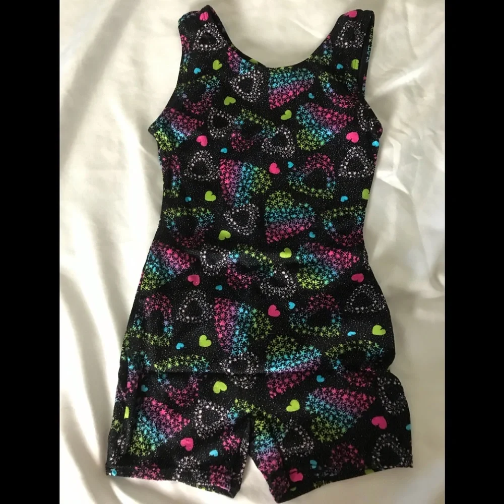 JACQUES MORET Biketard  hearts pattern xs 4/5